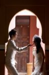 Asian Bride And Groom Stock Photo