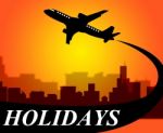 Holidays Plane Shows Go On Leave And Air Stock Photo