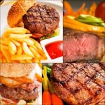 Beef Dishes Collage Stock Photo