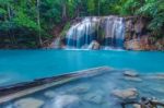 Erawan Waterfall Stock Photo