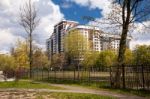 New Multi-storey Residential Building Stock Photo