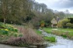 Scenic View Of Upper Slaughter Village Stock Photo