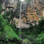 Purlingbrook Falls In Springbrook Stock Photo