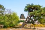 Gyeongbokgung Palace In Seoul, Korea Stock Photo