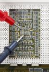 Verification Testing Of Electronic Boards Stock Photo