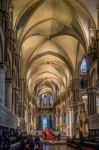 Interior View Of Canterbury Cathedral Stock Photo