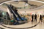 Blurred Shopping Mall Background Stock Photo