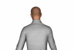 3d Rendering Of Back Side Of Businessman Stock Photo