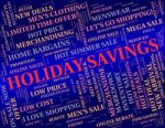 Holiday Savings Representing Go On Leave And Investment Money Stock Photo