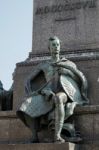 Adam Mickiewicz Monument In Krakow Stock Photo