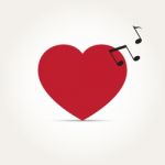  Love Heart Music Rhythm Stock Photo