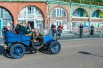 Car Just Finished London To Brighton Veteran Car Run Stock Photo