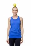 Woman In Fitness Clothing Stock Photo