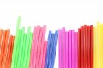 Color Of Plastic Tube For Bubble Handle Stock Photo