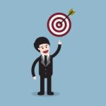 Businessman Target Goal Stock Photo