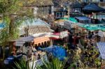 View Of The Market At Camden Lock Stock Photo