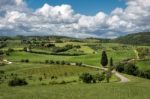 Countryside Of Val D'orcia In Tuscany Stock Photo