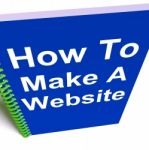 How To Make A Website On Notebook Shows Online Strategy Stock Photo