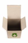 Recycled Paper Box Stock Photo