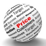 Price Sphere Definition Means Promotions And Savings Stock Photo