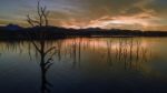 Aerial View Of Lake Moogerah In Queensland Stock Photo