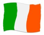 Irish Flag Shows Nation Patriot And Ireland Stock Photo