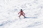 Deogyusan,korea - January 1: Skier Skiing On Deogyusan Ski Resort In Winter,south Korea On January 1, 2016 Stock Photo