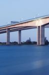 Gateway Bridge Motorway In Brisbane Stock Photo