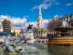 View Of Trafalgar Square Stock Photo