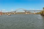 The Bridge Of The Americas Is A Road Bridge In The Republic Of P Stock Photo