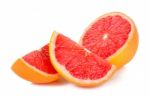 Grapefruit Isolated On The White Background Stock Photo