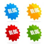 Set Of Blog Icon Stock Photo