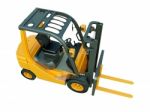 Forklift Truck Isolated Stock Photo