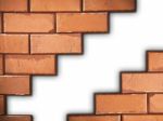 Separated Brick Wall Stock Photo