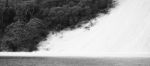 Pristine Beachfront At North Point, Moreton Island. Black And White Stock Photo