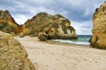 Wonderfull Portuguese Beach Stock Photo