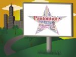 Pantomime Star Represents Stage Theaters And Dramas Stock Photo