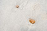 Selective Focus On Foreground Rocks Stock Photo