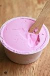 Strawberry Ice Cream Stock Photo