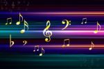 Abstract Music Notes Design For Music Background Use Stock Photo