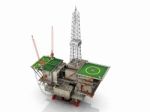 The Oil Platform Stock Photo