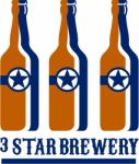 Beer Bottles Star Brewery Retro Stock Photo