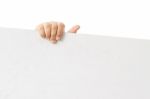 Blank White Paper Stock Photo