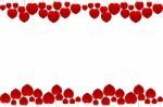 Red Hearts Background Stock Photo