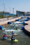 Water Sports At The Cardiff International White Water Centre Stock Photo