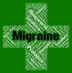 Migraine Word Means Neurological Disease And Affliction Stock Photo