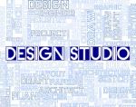 Design Studio Shows Designer Office And Creativity Stock Photo