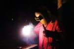 Skilled Welder Stock Photo