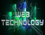 Web Technology Represents Www Technologies And Network Stock Photo