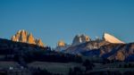 View Of The Dolomites From Villanders Stock Photo